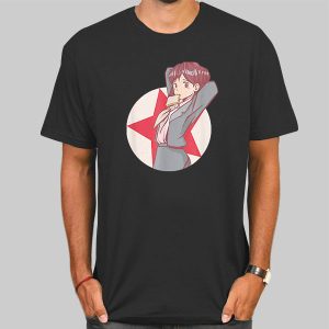 Retro Girl Socialist Communist Anime Shirt Cheap