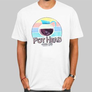 Retro Graphic Pot Head Coffee Shirt Cheap