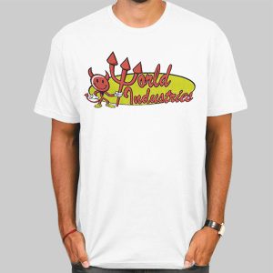 Retro Logo Devil World Industries Shirt Cheap