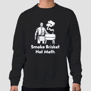 Retro Vintage Smoke Brisket Not Meth Shirt Cheap