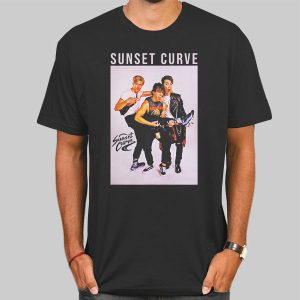 Retro Vintage Sunset Curve Shirt Cheap