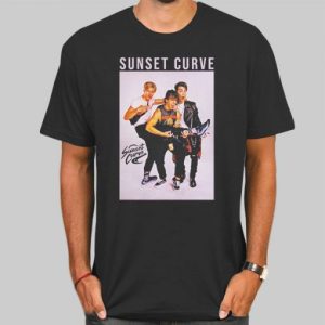 Retro Vintage Sunset Curve Shirt Cheap 4