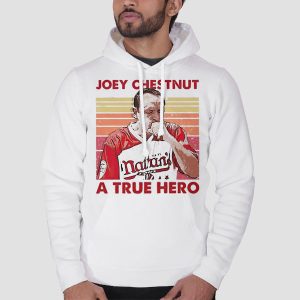 Retro a True Hero Joey Chestnut T Shirt Cheap 3