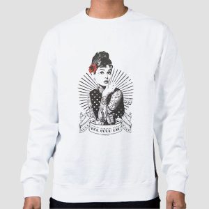 Rockabilly Audrey Hepburn Smoking T Shirt Cheap