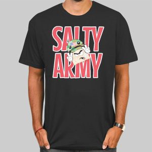 Salty Cracker Merch Big Salty Army Shirt Cheap