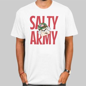 Salty Cracker Merch Mrs Salty Army Shirt Cheap