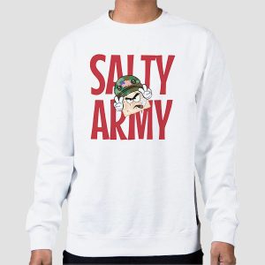 Salty Cracker Merch Mrs Salty Army Shirt Cheap