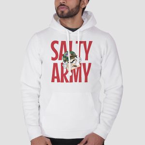 Salty Cracker Merch Mrs Salty Army Shirt Cheap 3