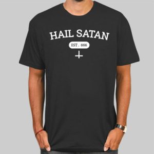 Satanic Est 666 Hail Satan Shirt Cheap 4