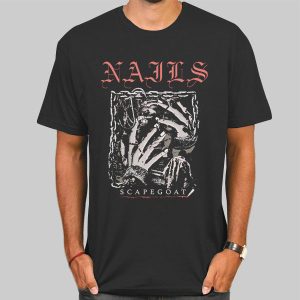 Scary Scapegoat Death Nails Tshirt Cheap