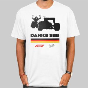 Sebastian Vettel Signature Danke Seb Shirt Cheap