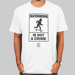 Skateboarding Crime Art Graphic Shirt Cheap