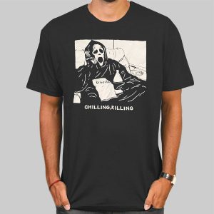 Skeleton Chilling Killing Scream Shirts Cheap