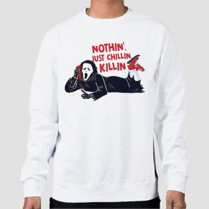 Skeleton Nothin Just Chillin Killin Shirt Cheap