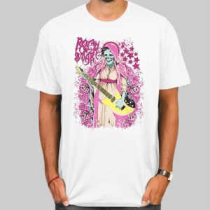 Skeleton Zombie Halloween Guitarist Shirt Cheap 4