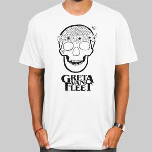 Skull Flowers Greta Van Fleet T Shirt Cheap