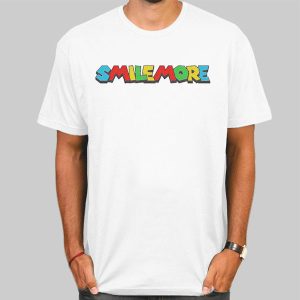 Smile More Logo Super Mario Shirt Cheap