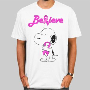 Snoopy Breast Cancer Pink Awareness Shirt Cheap