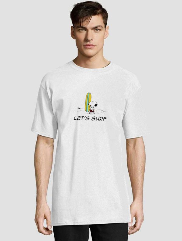 Snoopy Lets Surf Cowabunga t-shirt limited