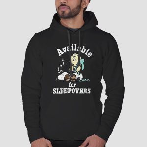 Snoopy Tired Available Foe Sleepovers Shirt Cheap 3