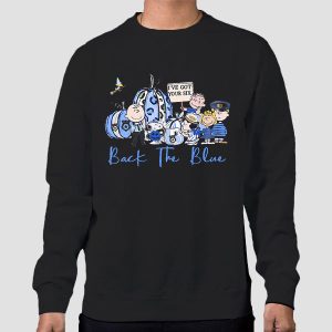 Snoopy the Peanuts Back the Blue Shirt Cheap