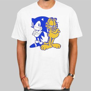 Sonfield Sonic Garfield Characters Funny Shirt Cheap