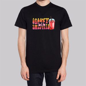 Strawberry Foodie Groovy Smoothie Shirt Cheap