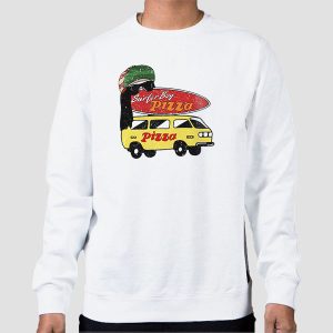 Summers Surfer Boy Pizza Shirt Cheap