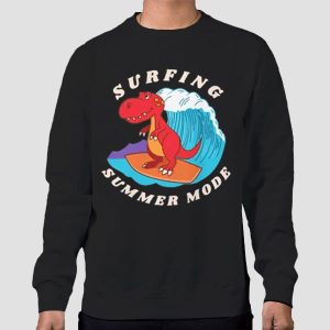 Surfing Summer Mode Chibi T Rex Shirt Cheap