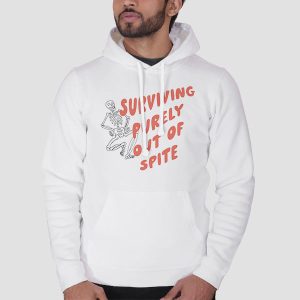 Surviving out of Spite Funny Skeleton Shirt Cheap 3