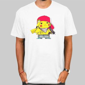 Swag Pikachu With Gun Shirt Cheap