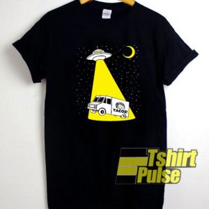 Taco Truck UFO Alien In The Night t-shirt for men and women tshirt