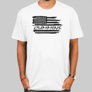 The American Flag Cummins T Shirt Cheap 4