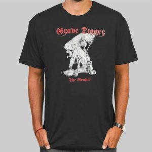 The Reaper Vintage Grave Digger Shirt Cheap