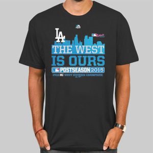 The West Is Ours Dodgers Majestic Charcoal 2015 Shirt Cheap