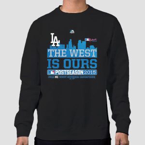 The West Is Ours Dodgers Majestic Charcoal 2015 Shirt Cheap