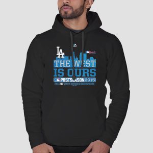 The West Is Ours Dodgers Majestic Charcoal 2015 Shirt Cheap 3