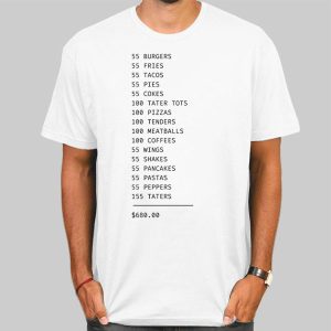 Tim Robinson 55 BURGERS 55 Fries T Shirt Cheap