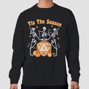 Tis the Season Skeleton Halloween Dnd Shirt Cheap