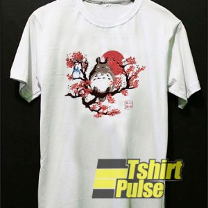 Totoro In Cherry’s Tree t-shirt for men and women tshirt