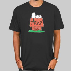 Trap House Logo Snoopy Parody Shirt Cheap