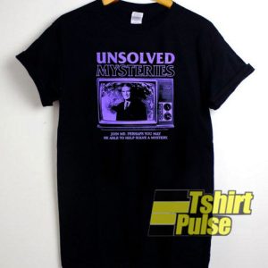 Unsolved Robert Stack t-shirt for men and women tshirt