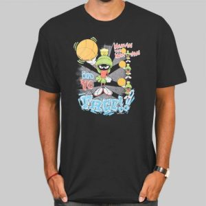 Vintage 90s Basketball Marvin the Martian Shirt Cheap 4