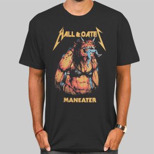 Vintage 90s Metal Beast Hall and Oates Maneater Shirt Cheap