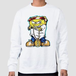 Vintage 90s Spongebob Gangster Shirt Cheap