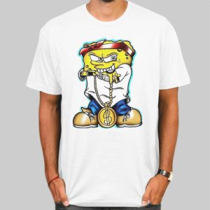 Vintage 90s Spongebob Gangster Shirt Cheap 4