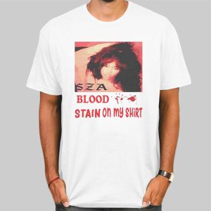 Vintage Album Photo Sza Bloodstain Shirt Cheap