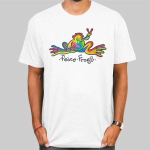 Vintage Art Peace Frogs Shirts Cheap