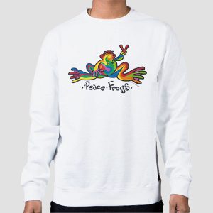 Vintage Art Peace Frogs Shirts Cheap