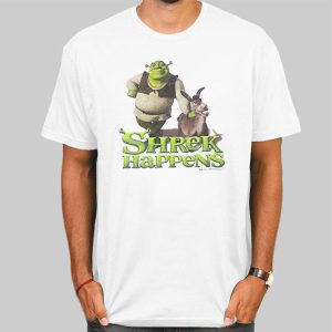 Vintage Cartoon Donkey and Shrek Shirt Cheap